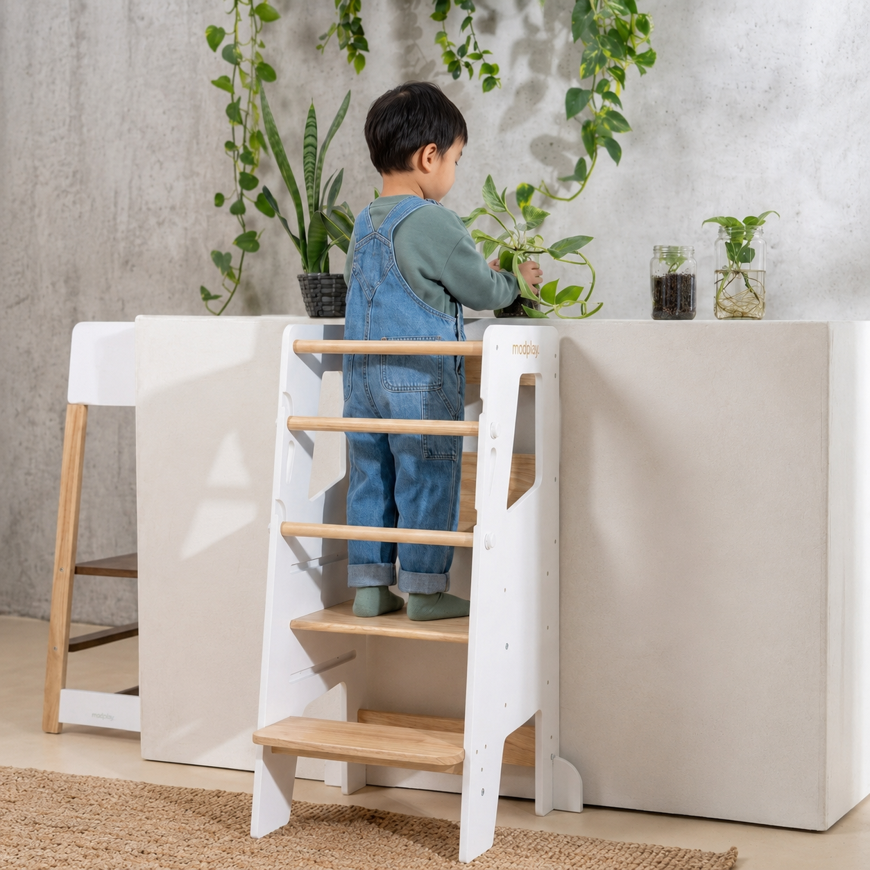 3 Өндрийн Тохируулгатай Суралцах Шат Montessori Learning Tower