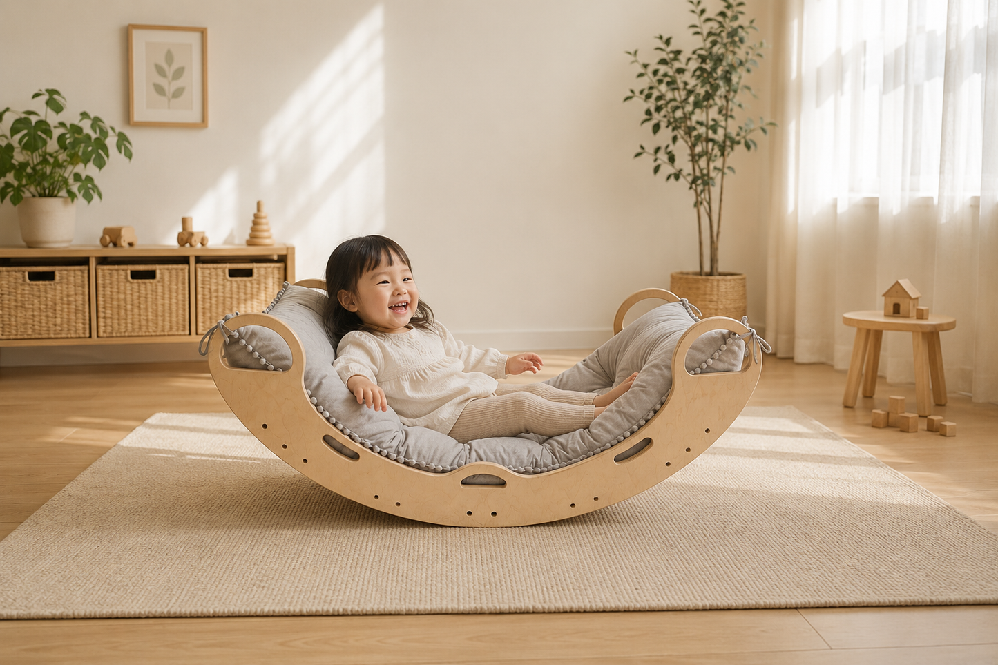 Олон Үйлдэлт Модон Савлуур (Montessori Rocker)